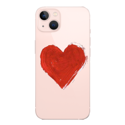Husa iPhone 13, Silicon Premium, BIG HEART